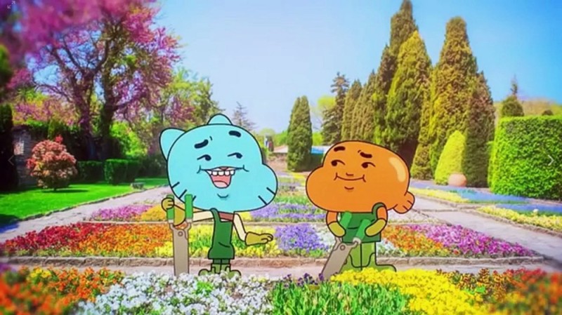 Create meme: Sassi the wonderful world of gambol, the amazing world of Gumball Gumball and Darwin, The wonderful world of Gambol Garden