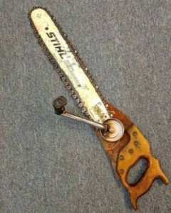 Create meme: workshop good carpenter, repair of chainsaws, hand saw