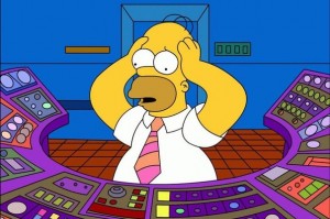 Create meme: Homer Simpson at work, Homer, The simpsons