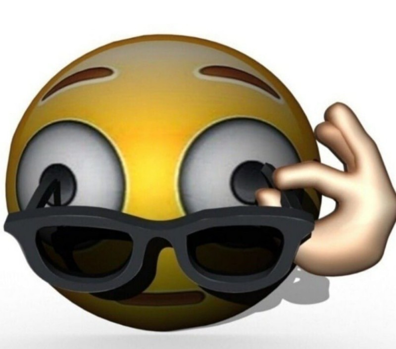 Create meme: glasses emoticon, emoji glasses, Emoji emoticons