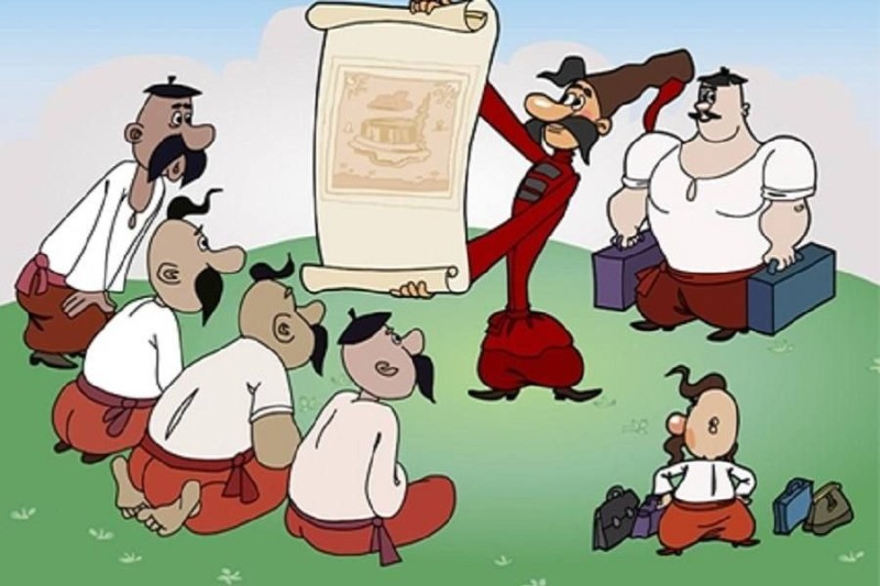 Create meme: cartoon Cossacks, The game Cossacks robbers, Cossacks robbers cartoon