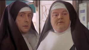 Создать мем: монашка, монахиня, монашки в бегах 1990