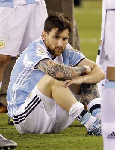 Create meme: argentina messi, Lionel Messi is sad, Messi at the World Cup