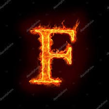 Create meme: fire letters on a black background, fire letter e, letters
