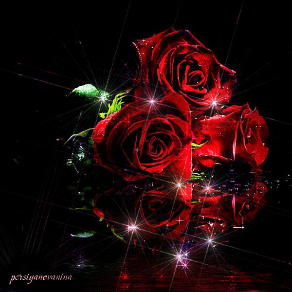 Create meme: shimmering roses, album gifs, beautiful flowers animation