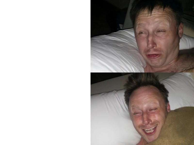 Create meme: a meme has woken up, The meme just woke up, sleepy face