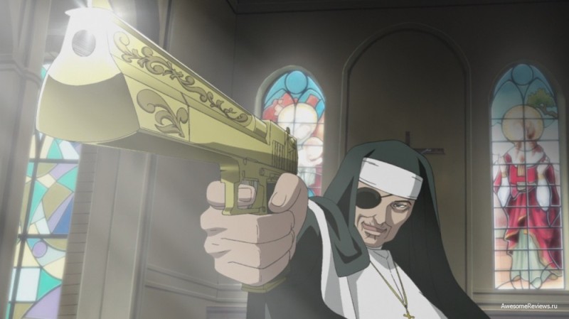 Create meme: anime pirates of the black lagoon church of violence, pirates of the black lagoon, The church of violence pirates of the black lagoon
