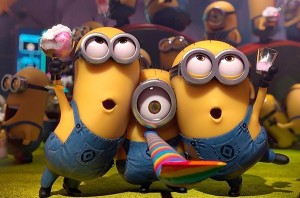 Create meme: minions cartoon, minions holiday