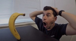Create meme: male, banana