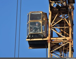 Create meme: tower crane, crane operator (crane operator) of a tower crane, crane operator tower crane operator