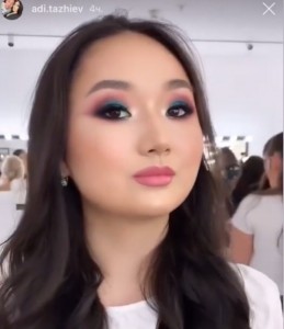 Create meme: makeup, girl