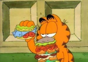 Создать мем: garfield, кот гарфилд мультфильм старый, гарфилд