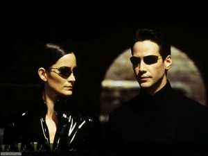 Create meme: the matrix Keanu, neo and trinity, the matrix 1999