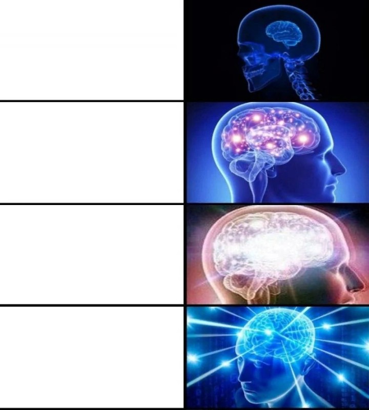 Create meme: meme brain overmind, galactic brain meme, the overmind meme