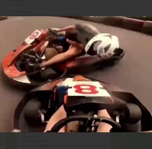 Create meme: karting, race