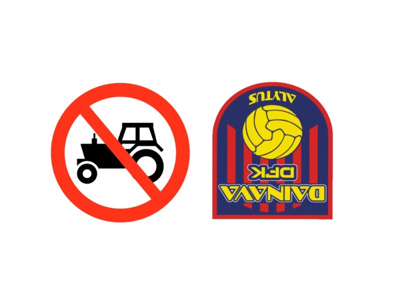 Create meme: football clubs , forbidding road signs, prohibition signs 