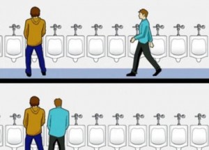 Create meme: shared toilet, toilet, meme with urinals