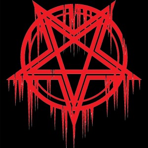 Create meme: the sign of Satan, bloody satanic pentagram, pentagram black metal