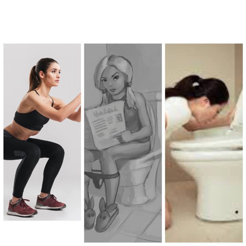 Create meme: fitness , sitting on the toilet, toilet 