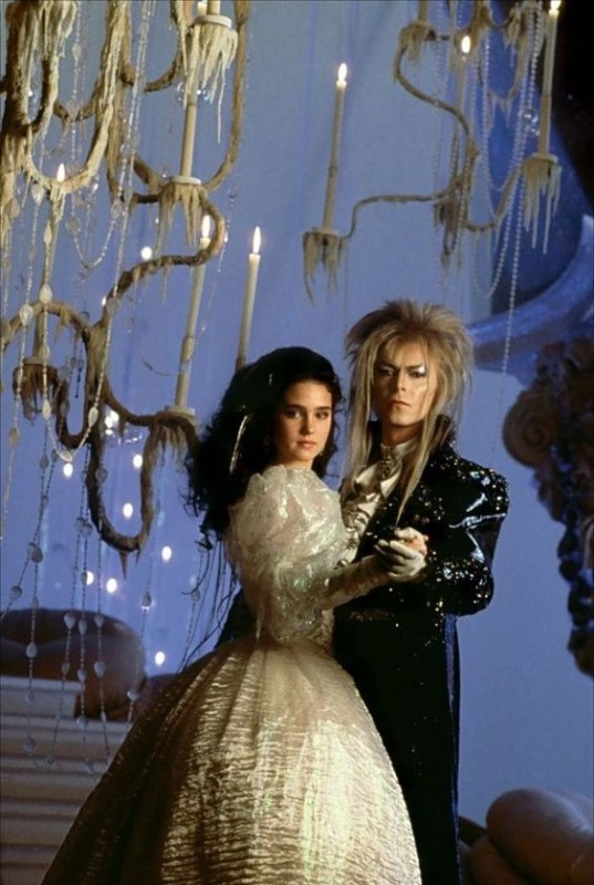 Create meme: Jennifer Connelly and David Bowie, david bowie labyrinth, The Labyrinth movie with David Bowie