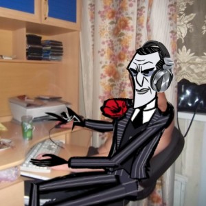 Создать мем: кресло tetchair neo (3) [ткань, черный/синий, 2603/2601] игровое, сидит за компьютером, сидит в компьютерном кресле