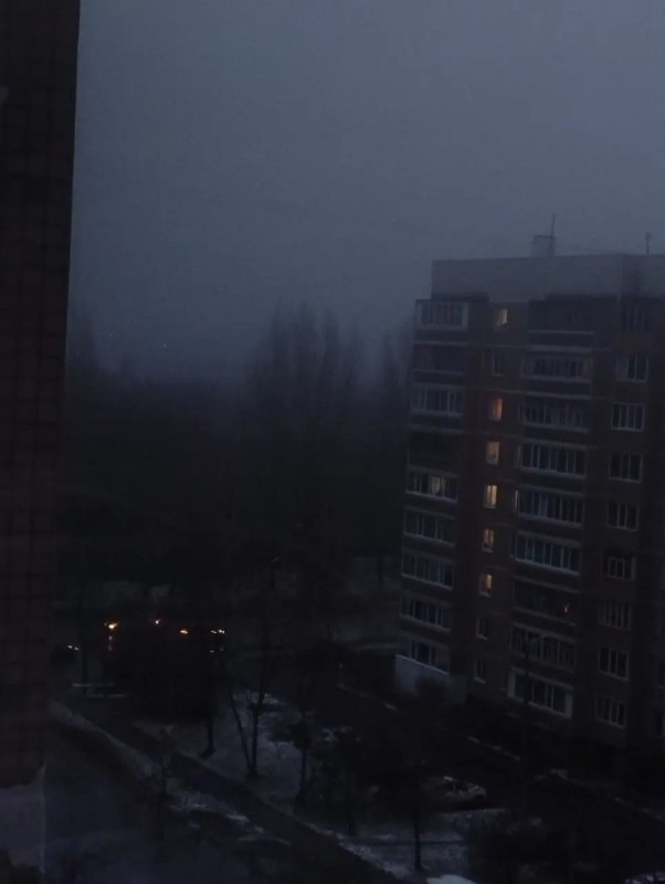Create meme: fog , fog city, rain 