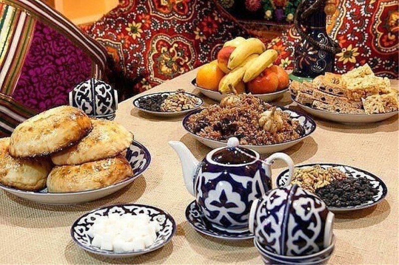 Create meme: Uzbek cuisine, tajik dastarkhan, tajik cuisine