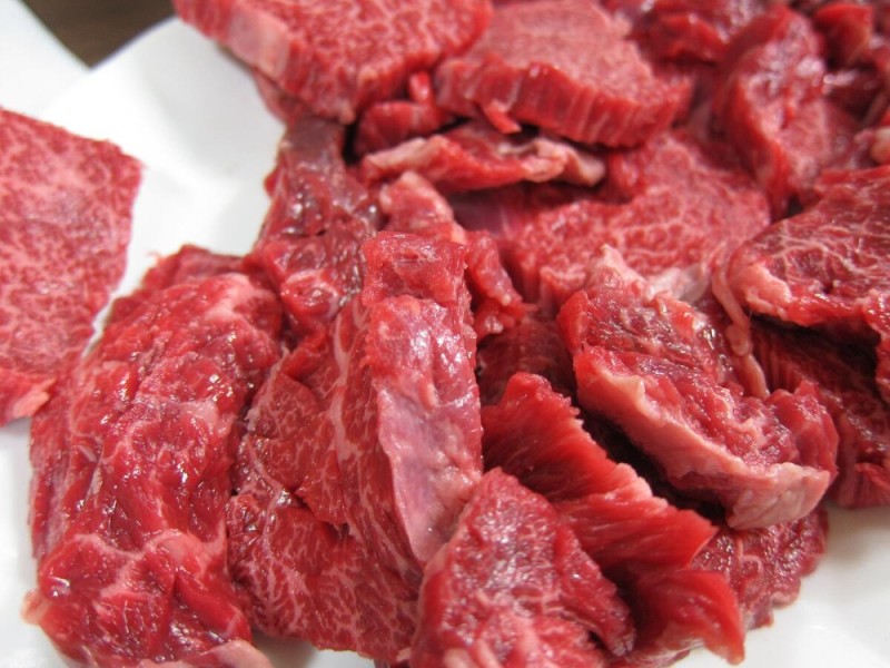 Create meme: beef meat, beef goulash, the flesh of beef