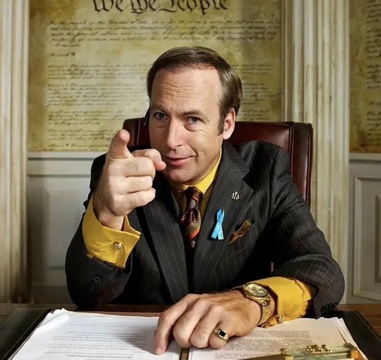 Создать мем: сол гудман мем, соул гудмен vtv, saul goodman