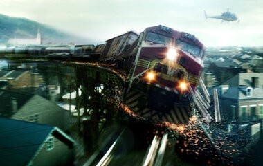 Создать мем: поезд, кино неуправляемый поезд, неуправляемый поезд