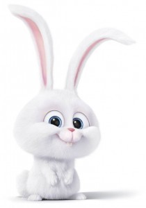 Создать мем: кролик снежок, зайка из мультфильма тайная жизнь домашних животных, тайная жизнь домашних животных снежок