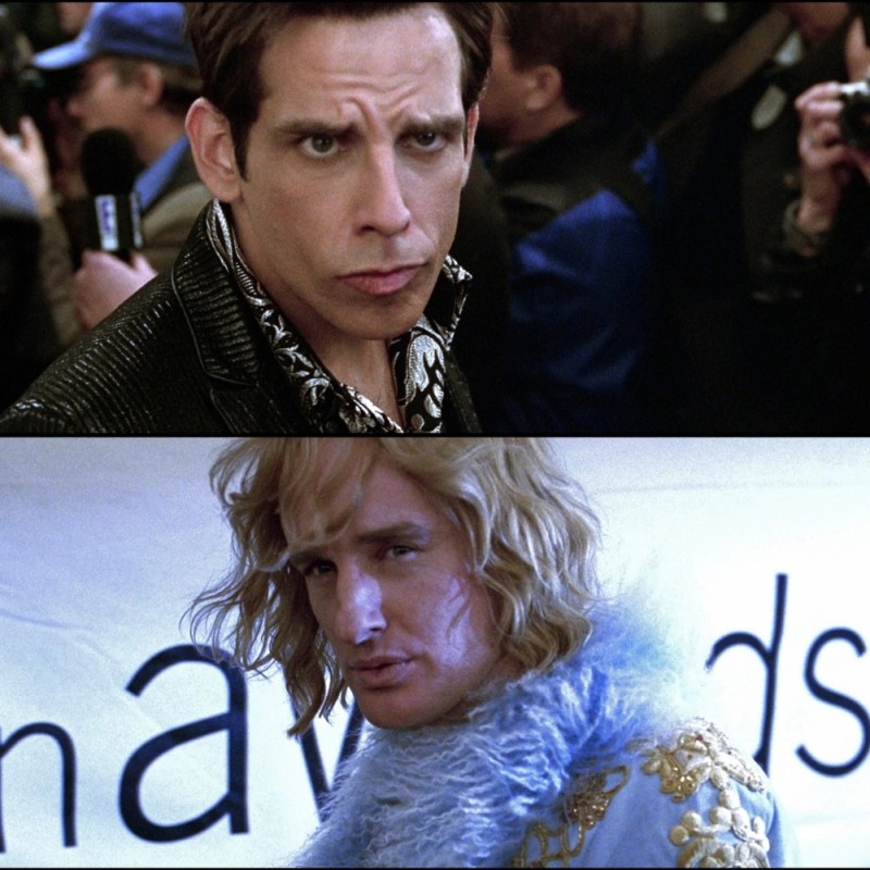 Create meme: zoolander stare, a model male, a frame from the movie