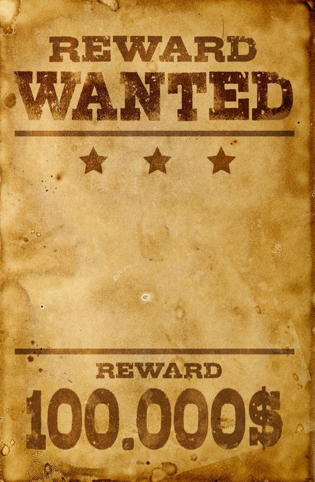 Картинка разыскивается wanted