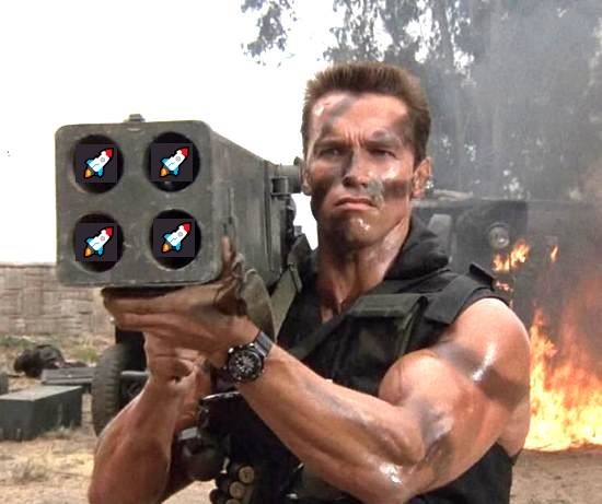 Create meme: Arnold Schwarzenegger , Joseph Stalin , Arnold Schwarzenegger commando