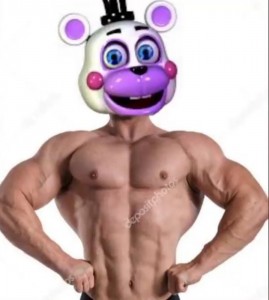 Создать мем: фнаф хелпи качок, fnaf buff helpy, фнаф 6 хелпи