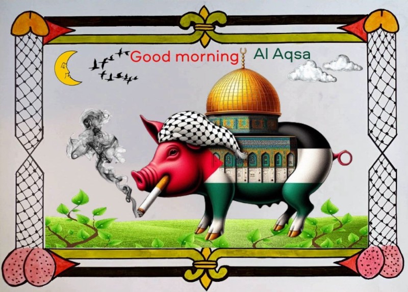 Create meme: Eid al-Adha Eid al-Adha, muslim pig, from Eid al-Adha