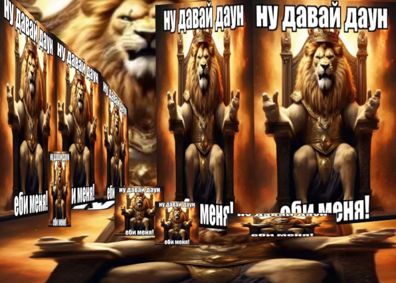 Create meme: The lion on the throne, lion the king of beasts , The king of beasts