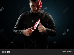 Create meme: attacked with a knife, male