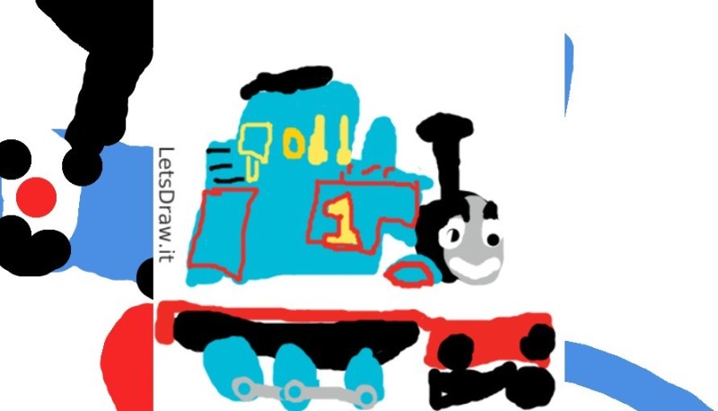 Create meme: train , The blue Thomas train, Thomas thomas train