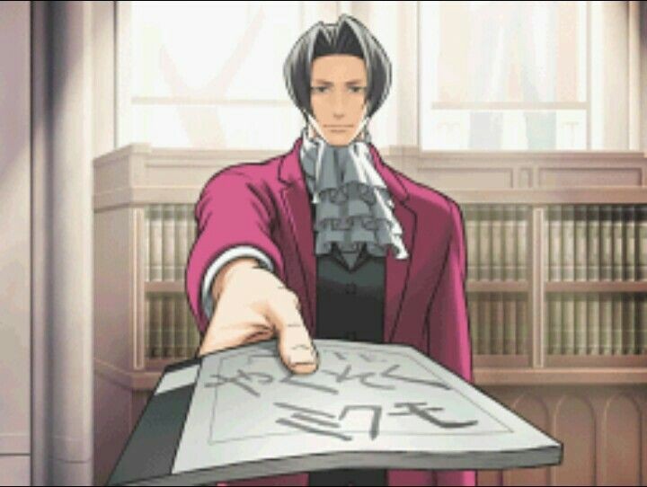 Создать мем: ace attorney 7, ace attorney miles edgeworth, майлз эджворт