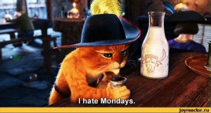 Создать мем: i hate mondays, ненавижу понедельники, shrek 2