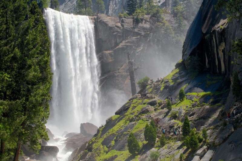 Create meme: mountain waterfall, waterfall beautiful, cascade Yosemite Falls