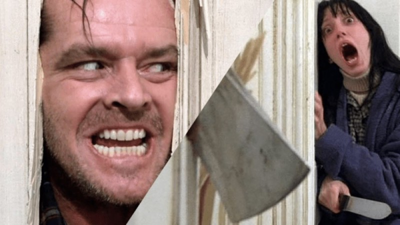 Create meme: the shining axe, lights meme axe, the shining Jack Nicholson with an axe