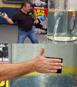 Создать мем: flex tape мемы, скотч который клеит под водой, мем заклеил воду