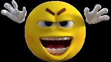Create meme: smile angry, 3d smiley face, smile rofl