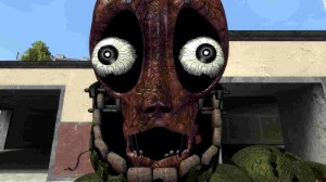 Создать мем: скример фантом спрингтрапа, withered springtrap, спрингтрап фнаф vr