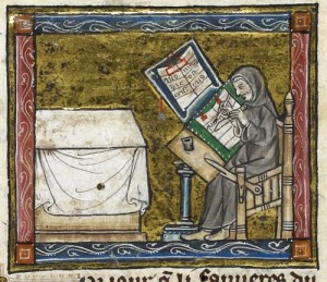 Создать мем: средневековье, средневековые, миниатюра среденевековый хронист