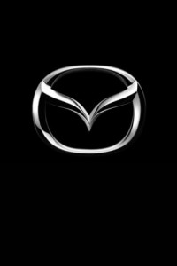 Создать мем: mazda лого, логотип мазда на черном фоне, логотип mazda