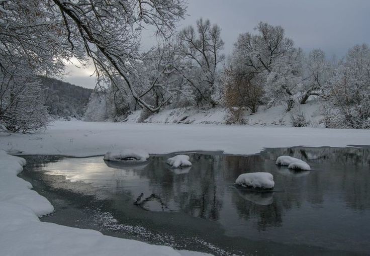 Create meme: nature , winter landscape, winter