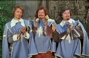 Создать мем: 3 мушкетера, д артаньян и три мушкетера 1979, три мушкетёра